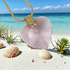 Large Pink Crystal Heart Pendant Necklace