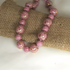 Luxurious Pink Kazuri Beaded  Necklace Fair Trade Beads