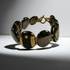 Black & Gold Kazuri Cuff Bracelet