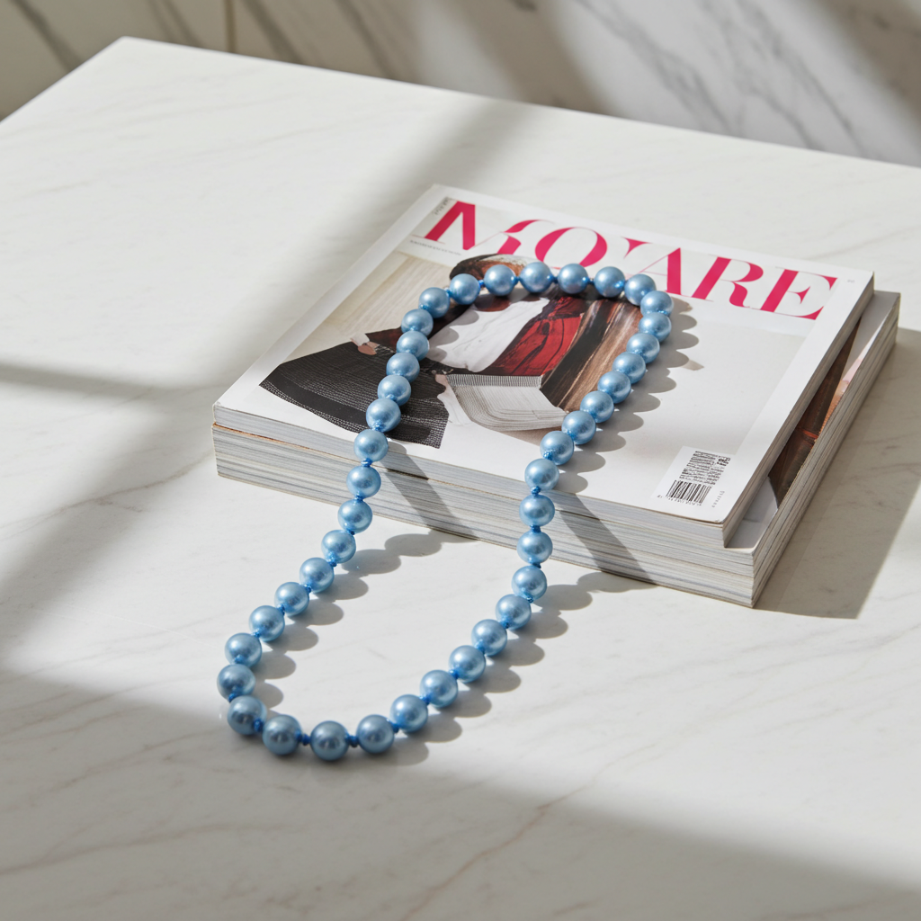 Blue Shell Pearl Necklace