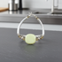 African Inspired Yellow Kazuri Bangle Bracelet - Fair Trade