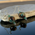 Handmade Artisan Bead Earrings in Brown & Turquoise