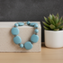 Aqua Fair Trade Kazuri Cuff Bracelet