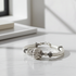 All Silver Bangle Bracelet