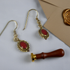 Delicate Red Jasper Earrings