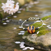 Bangle Bracelet with Fair Trade Tiger Kazuri Bead