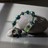 Handmade Artisan Bead Bracelet with Heart Clasp
