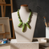 Green Gemstone Bib Necklace
