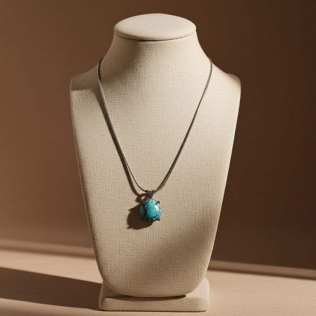 Classic Turquoise Pendant Necklace