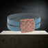 Teal Blue Double Strand Flat Leather Bracelet