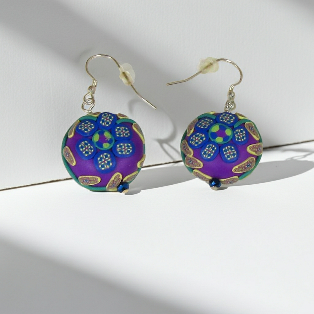 Fair Trade Multi-colored Samunnat Drop Earrings