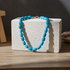Stunning Beaded Blue Opal Sea Glass Necklace