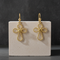 Elegant 14K Gold Filled Cross Dangle  Earrings