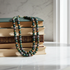 Double Strand Multicolored African Trade Bead Beaded Necklace