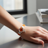 Orange Awareness Flat Leather Bracelet - Unisex