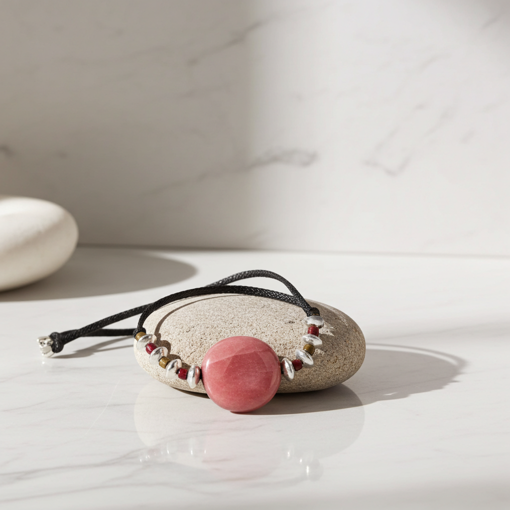 Big Bold Tagua Nut Necklace in Pink