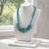 Blue Green GemstoneNecklace Intriguing Design