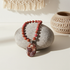 Handmade Pink Beaded Necklace with Gemstone Pendant