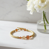 Swarovski Crystal and Gold  Bangle Bracelet