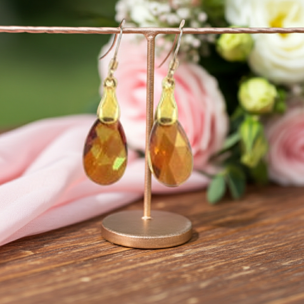 Topaz Crystal  Earrings