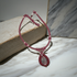 Rose Handmade Artisan Bead Pendant Necklace