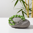 Green Pearl Double Strand Bracelet