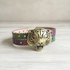 Multi-colored Leather Cuff Bracelet with Tiger for a Man