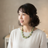 Socially Aware Kazuri Necklace in Green fair trade Beads