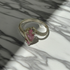 Cubic Zirconia Pink Fashion Ring Size 7