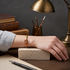 Multi-colored Leather Bracelet with Copper Accents for a Woman