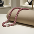 Pink Beaded Necklace Kazuri Big Bold