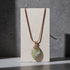 Jasper Pendant on Copper Chain Necklace