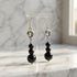 Black Onyx and Sterling Silver Earrings