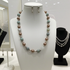 Amazonite and Pearl Beaded Necklace
