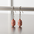 Terracotta African Clay Trade Handmade Bead Earrings