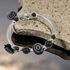Bangle Bracelet in Black and White Fair Trade Kazuri Beads