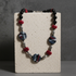 Black Grey & Red Kazuri Fair Trade Necklace