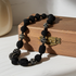 Exquisite Black Beaded Necklace Handmade
