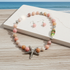 Handmade Necklace in Whimsical Pink Opal and Silver & Earrings