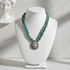 Double Strand Turquoise Nugget Necklace With Multi-stone Pendant