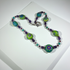 Aqua Handmade Fair Trade Beaded Necklace One-of-a-kind