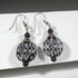 Handmade Black & White Kazuri Earrings