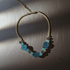 Turquoise Rainforest Tagua Nut Necklace