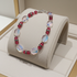 Rose Crystal Beaded Bracelet