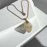 Jasper Pendant on Copper Chain Necklace