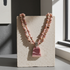 Pink Opal Gemstone Pendant Necklace Heirloom-quality Handmade