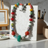 Big Bold African Trade Bead Necklace