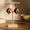 Handmade Hot Red Paisley Black & Red Earrings  Golem Design