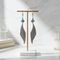 Silver Mesh Drop Earrings