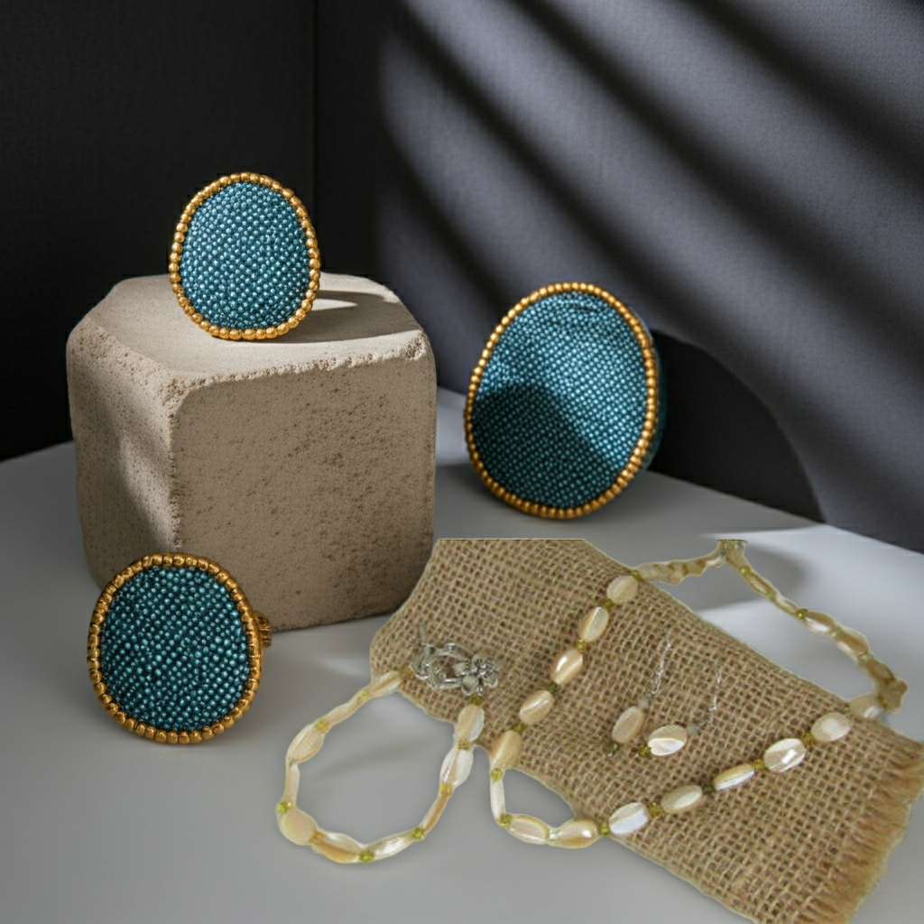 Mother Of Pearl Shell Jewelry Set